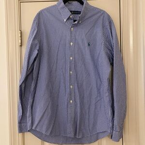Ralph Lauren XL Blue Gingham Men's Shirt